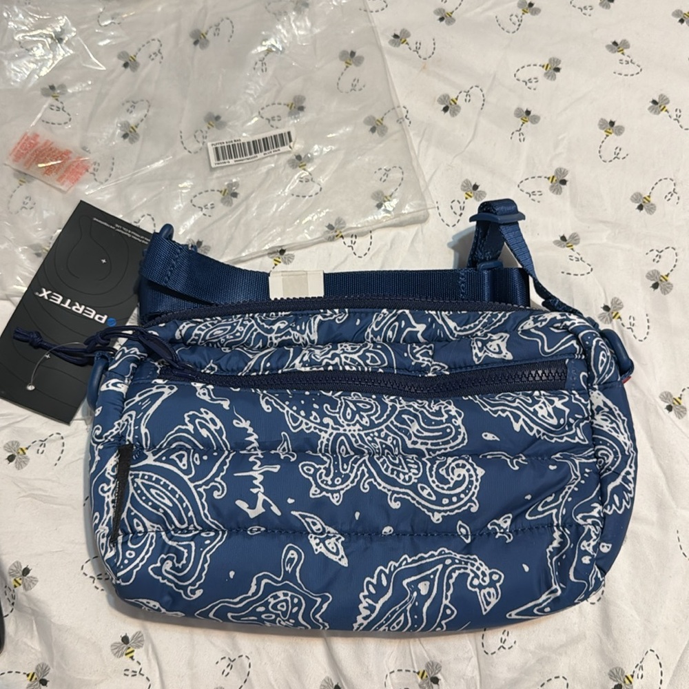 Supreme Blue Paisley Puffer Side Bag - Picture 7 of 8